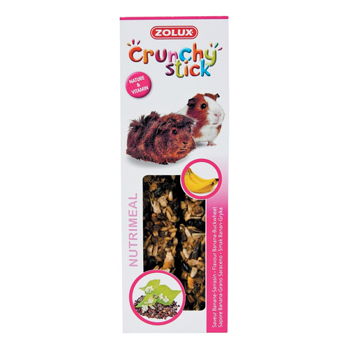 ZOLUX Kolba Crunchy Stick kawia domowa banan/kasza gryczana 115 g