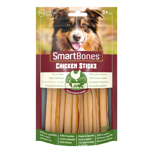 SMART BONES Przysmak dla psa pałeczki o smaku kurczaka 5 szt.