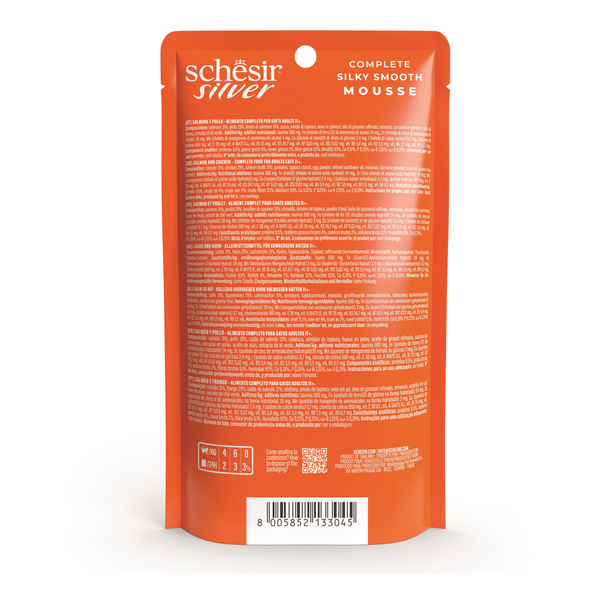Schesir Silver karma mokra dla kota łosoś z dynią 80 g