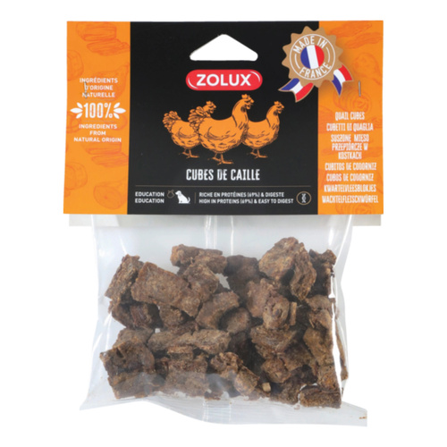 Zolux Przysmak naturalny dla psa Kostki przepiórcze duże 150 g