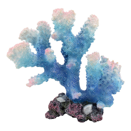 Aqua Natura Dekoracja akwarystyczna Koralowiec niebieski duży 14cm