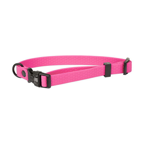 Barry King Obroża dla psa z wytrzymałej gumy, różowa, 16mm/30-47 cm
