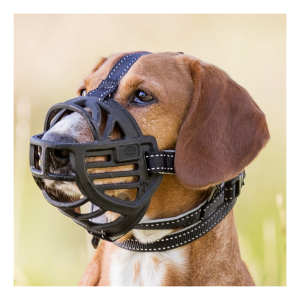Trixie Kaganiec Muzzle Flex silikonowy M-L czarny