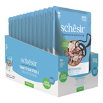 Schesir C&B karma mokra dla kotów tuńczyk z okoniem morski w galarecie 85 g
