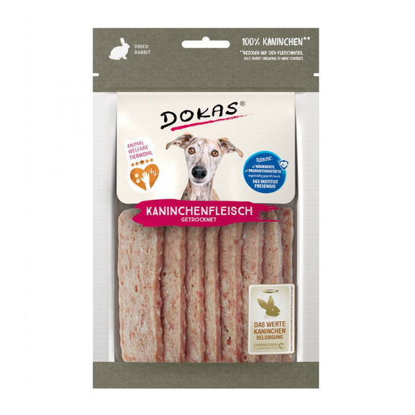 DOKAS pies paski 70g królik 200090 - 12 szt