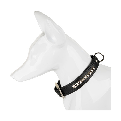 Barry King obroża dla psa, wzór kostki, 16mm/35cm czarna