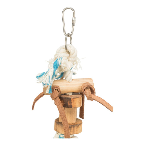 Trixie Drewniana zabawka z rzemykami , 35 cm