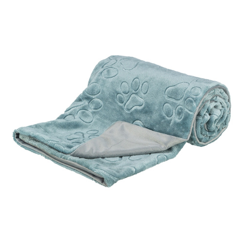 Trixie Barry, koc, dla psa/kota, miękki plusz, niebiesko/szary 100 × 75 cm