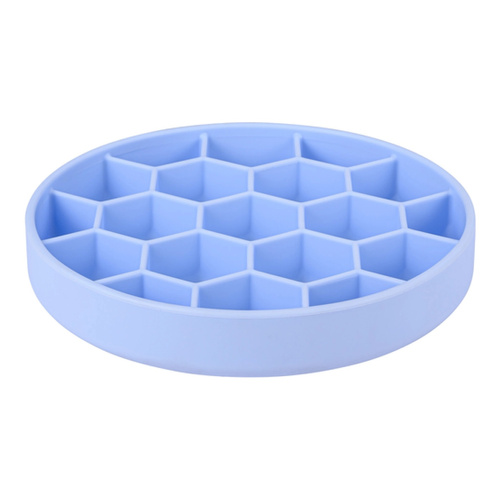 ZOLUX Miska silikonowa dla psa spowalniająca jedzenie L niebies.21,5x21,5cm