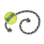 Kong SqueakAir M Piłka Tenisowa Z Sznurem I Piszczałką Dla Psa 6,4 Cm