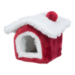 Trixie Xmas Domek świąteczny dla chomika myszki plusz 15x12x15cm