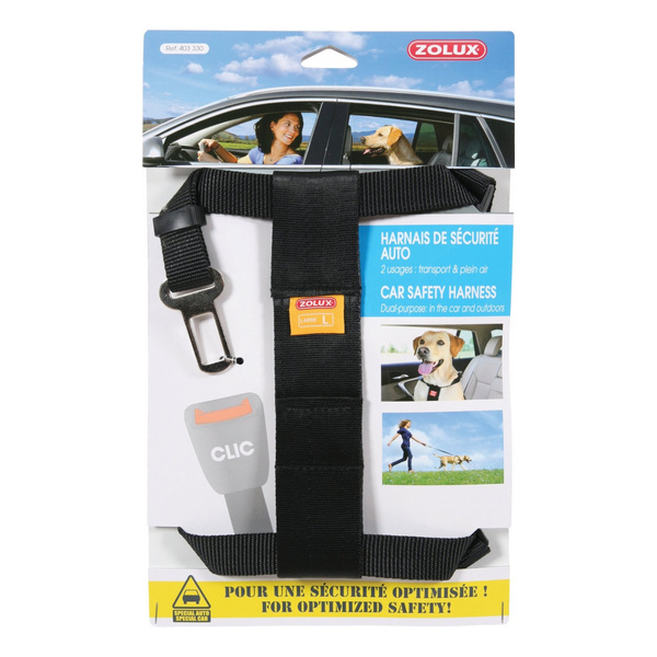 ZOLUX Szelki bezpieczeństwa dla psa do samochodu duże