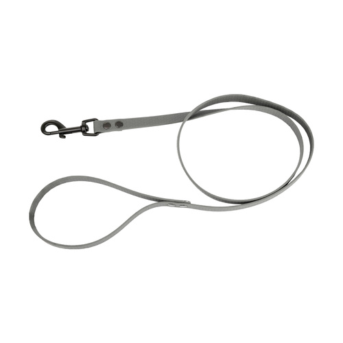 Barry King Smycz dla psa z wytrzymałej gumy, szara, 16mm/1,2m