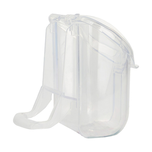 Panama Pet Karmidło do klatki, dla ptaków, przezroczyste, 8x8,5x8,5 cm