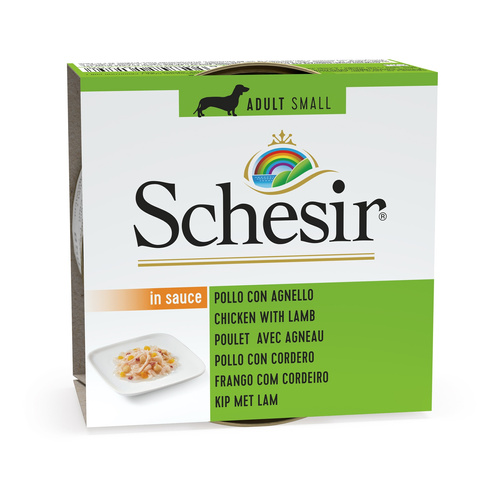 Schesir Karma mokra dla psa kurczak z jagnięciną w sosie 85 g