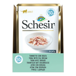 Schesir Karma mokra dla kotów tuńczyk z doradą w galarecie 50 g