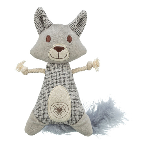 Trixie Szop XXL, zabawka, dla kota, plusz/materiał/pióra, 20 cm/30 cm, z kocimiętką