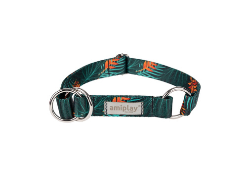 amiplay Obroża półzaciskowa BeHappy L 32-50cmx2,5cm Jungle