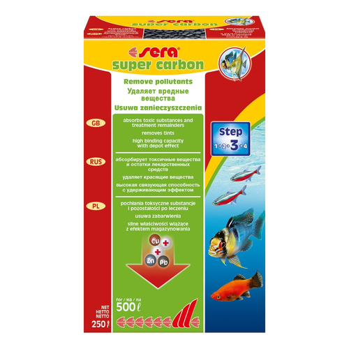 Sera Super carbon - węgiel aktywny 250 g