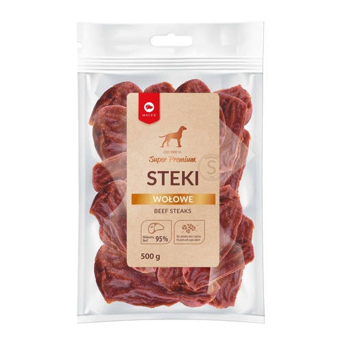 Maced STEKI Wołowe przysmak dla psa 500g