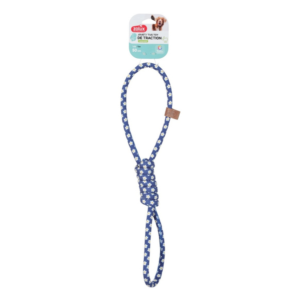 ZOLUX Zabawka dla psa szarpak pętelki sznur BLUE FLOWER 50cm