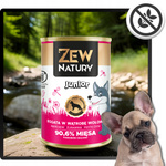 Mokra Karma Dla Szczeniat Bogata w Wątrobę Wołową Puszka 400g Zew Natury