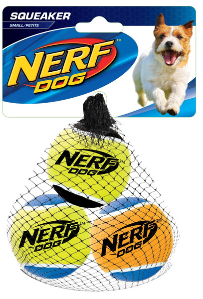Zestaw piszczących piłek tenisowych NERF S, 5cm, 3SZT/OPAK