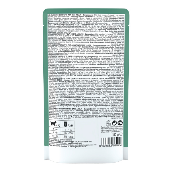 Stuzzy Monoprotein karma mokra dla psa świeża cielęcina z burakami pasztet 150 g