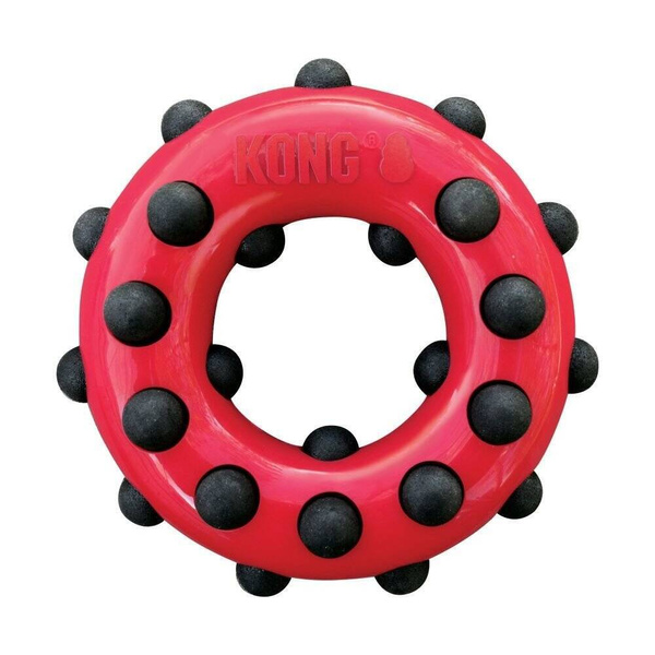 KONG Zabawka dla psa Ring masuje dziąsła TDD31E Dotz Circle S