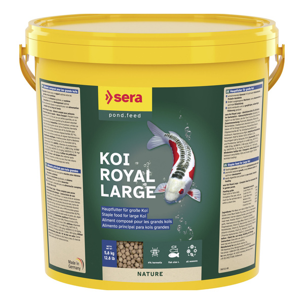 Sera Koi Royal Large 21 l granulat - pokarm postawowy dla Koi