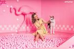 amiplay Smycz BeHappy dla Psa L 150cm Flamingo