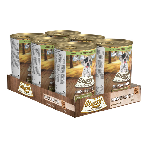 Stuzzy Monoprotein karma mokra dla szczeniąt świeża cielęcina pasztet 400 g
