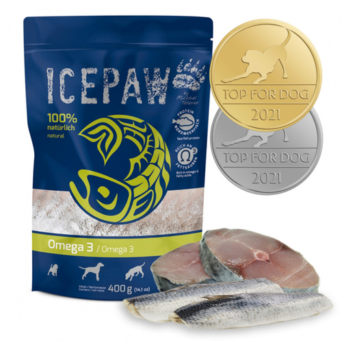 ICEPAW High Premium Omega-3 - makrela i śledź dla psów (400g)