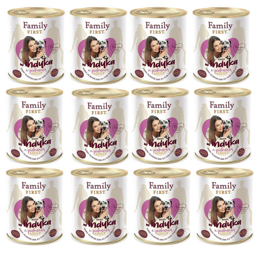 Family First INDYK z pietruszką dla Psa 12 x 800g