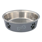 Trixie MISKA METALOWA Z PLASTIKOWĄ POWŁOKĄ, 1.4 l/o 21 cm