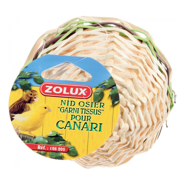 ZOLUX Gniazdo wiklinowe dla kanarka obszyte tkaniną