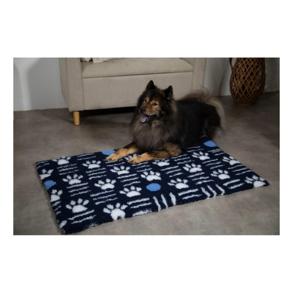 ZOLUX Posłanie izolujące dry bed z wzorem w łapki 75x120 kol. granatowy