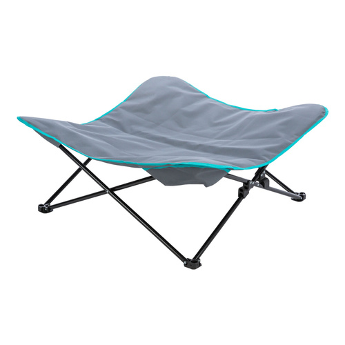 Trixie Legowisko kempingowe, dla psa, ciemnoszare/petrol, 88 × 32 × 88 cm, składane