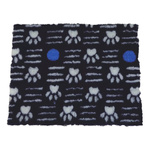 ZOLUX Posłanie izolujące dry bed z wzorem w łapki 75x95 kol. granatowy