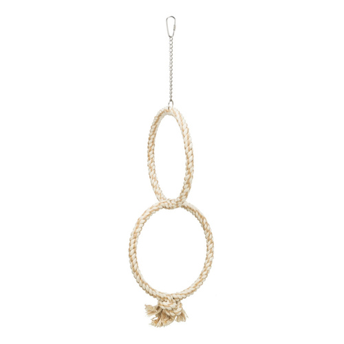 Trixie Pierścienie ze sznurka, dla ptaków, bawełna, śr. 16 cm