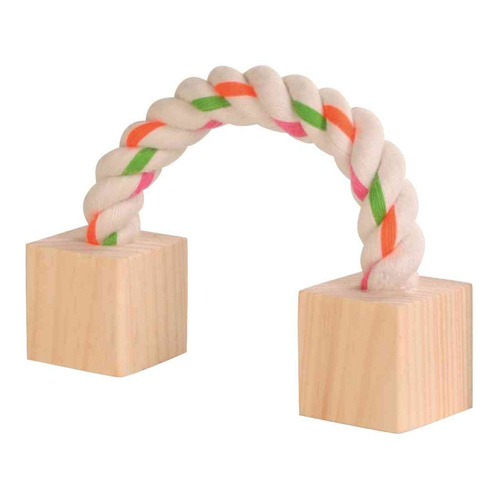 Trixie Zabawka SZNUR z Klockami dla Gryzoni 20cm