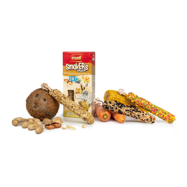 Vitapol SMAKERS DLA GRYZONI-MIX 2 owoce leśne/popcorn/orzechowa