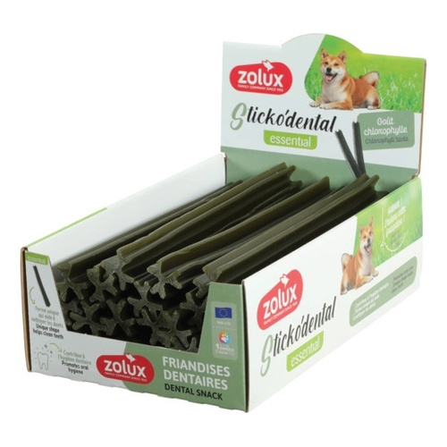 ZOLUX Przysmak dentystyczny dla psa STICKODENTAL L chlorofil 21cm 20szt