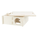 Trixie Drewniany domek dla gryzoni 4 komory 30x12cm