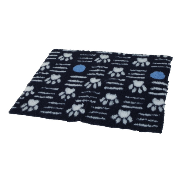 ZOLUX Posłanie izolujące dry bed z wzorem w łapki 75x95 kol. granatowy