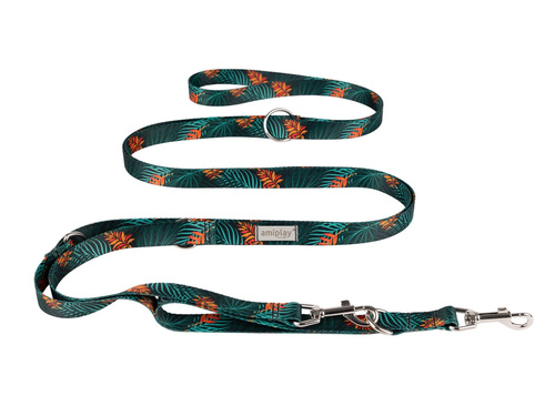 amiplay Smycz regulowana 8in1 BeHappy XL 200-400x2,5cm Jungle