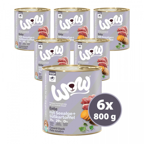 WOW Senior Ente - kaczka z algami i batatami (6 szt. x 800g)