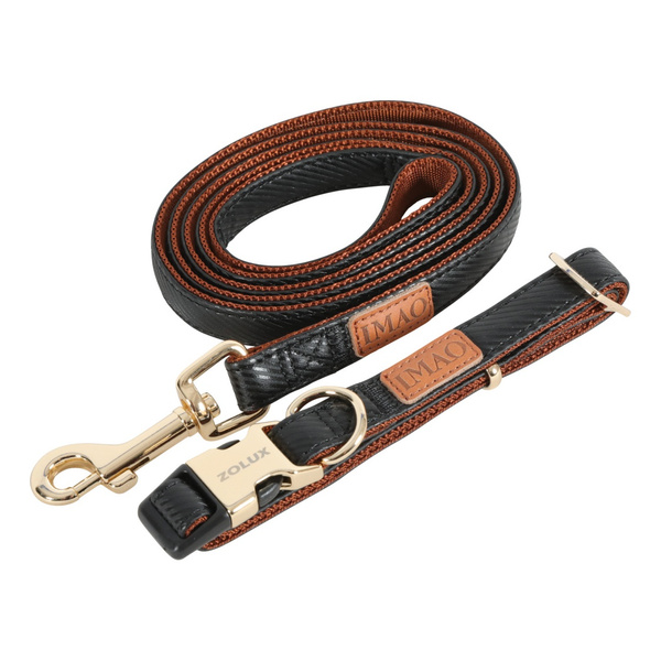Zolux Smycz dla psa elegancka IMAO MAYFAIR 15 mm/1,2 m kol. czarny