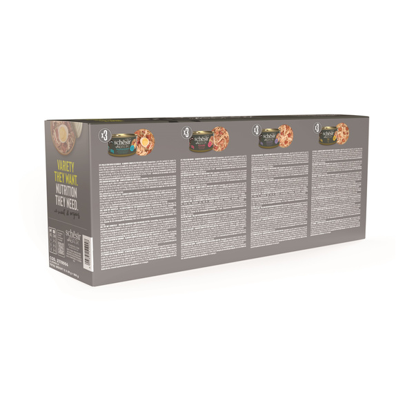 Schesir After Dark multipack karma mokra dla kota mix smaków 12x80 g