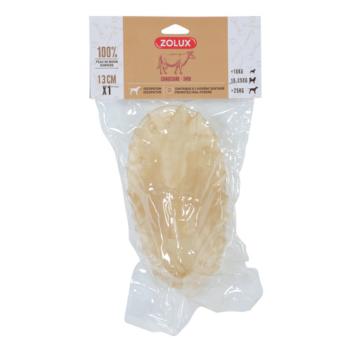 Zolux Przysmak dla psa But ze skóry bydlęcej do gryzienia 13 cm